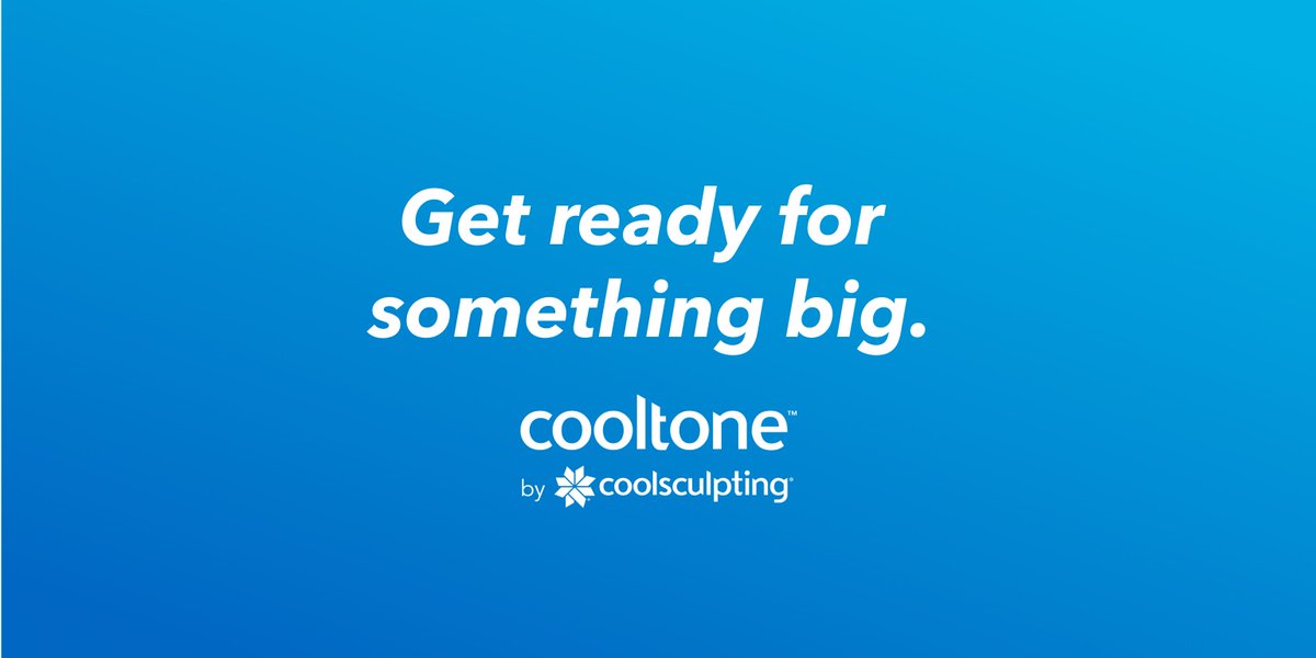 Something big is coming. Get ready for ❄️CoolTone by CoolSculpting. 💙 Stay tuned for more info!