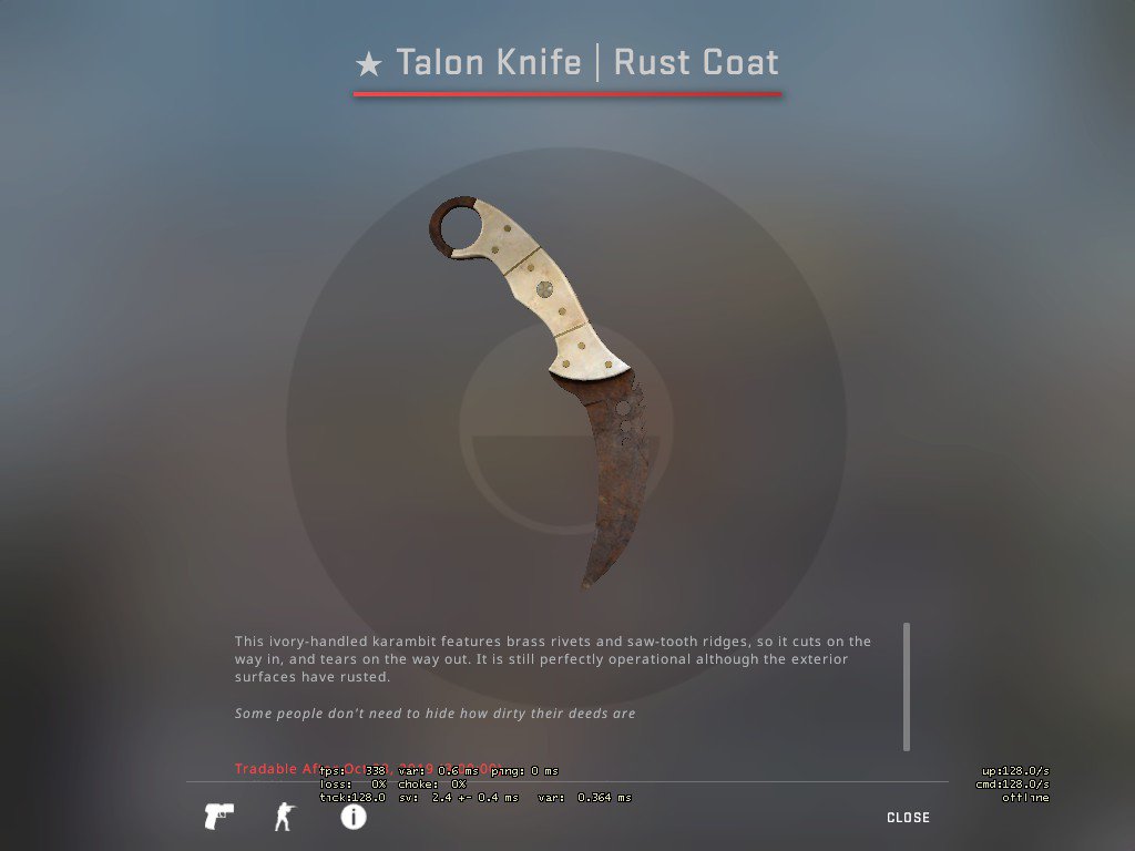 ponds_csgo's tweet image. lmao first knife unboxed, ill take it