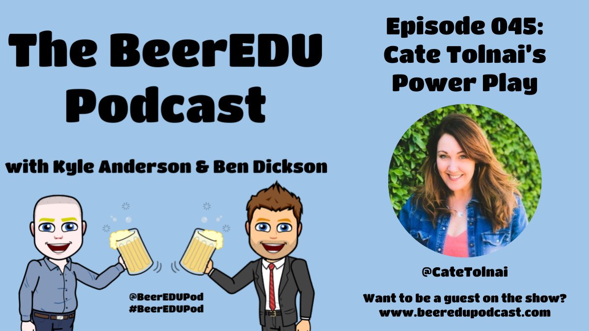 BeerEDUPod's tweet photo. As you head home from #FallCUE, take a moment to download the latest episode of the #BeerEDUPod to listen to on your way home! Episode 045 features @CateTolnai sharing her wisdom with @AndersonEdTech & @BDicksonNV! And don't forget to subscribe! #fallcue2019 #WeAreCUE #fallcue19 https://t.co/4PNZEqY1Q6