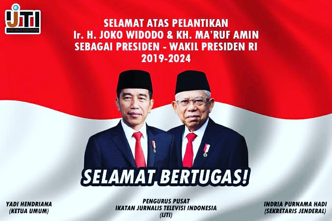Selamat bertugas Presiden Jokowidodo dan Wapres KH. Ma'ruf Amin..
Semoga Indonesia kedepan semakin kuat bermartabat dan berdaya saing.. amin

#pelantikanpresiden #jokowi #khmarufamin #jokowikma #ijti #ijtitapalkuda #journalistonduty