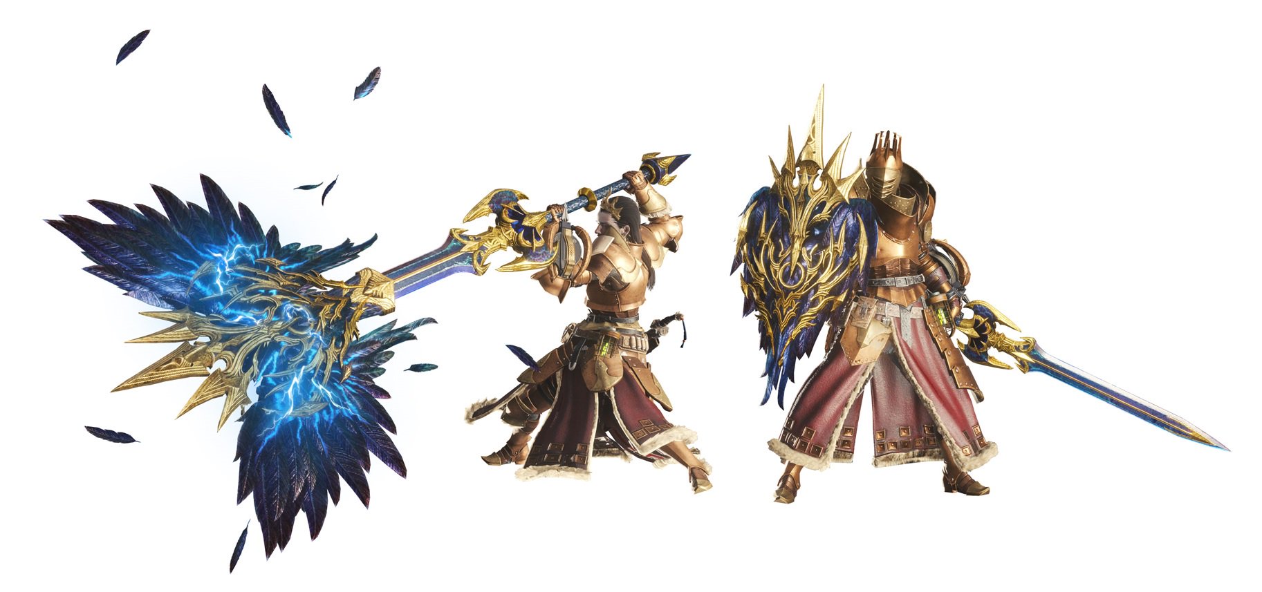 モンスターハンターワールド アイスボーン公式 武具デザインコンテスト ハンター武器部門 最優秀賞 チャージアックス ダークイーグル 最優秀賞に選ばれたハンター武器 オトモ武器 防具セットが入手できるイベントクエストの配信は19年11月に