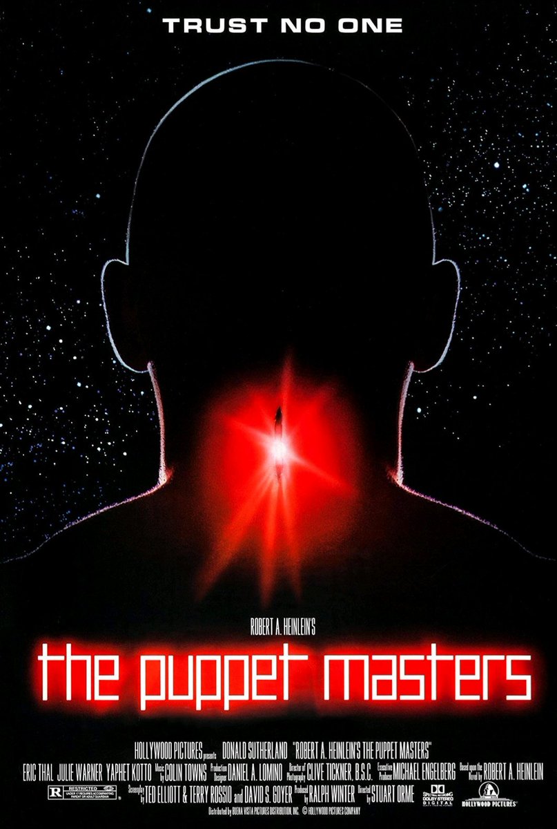 Released October 21st, 1994.
#ThePuppetMasters
#DonaldSutherland
#JulieWarner
#KeithDavid
#EricThal
#thriller #scifi #sciencefiction #horror #mutantfam #thelastdrivein #horrorfilms #horrorlovers #horrorfamily #horroraddict #HorrorMovie #horrorjunkies #horrorjunkie #horrorobsessed