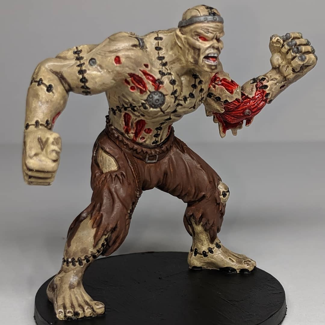 Flesh golem of Castle Ravenloft #miniatures #miniaturepainting #painting #t...