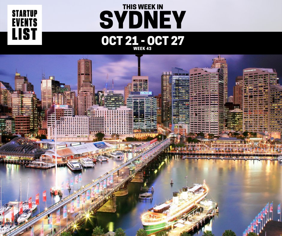 Startup Events List - Sydney tweet media