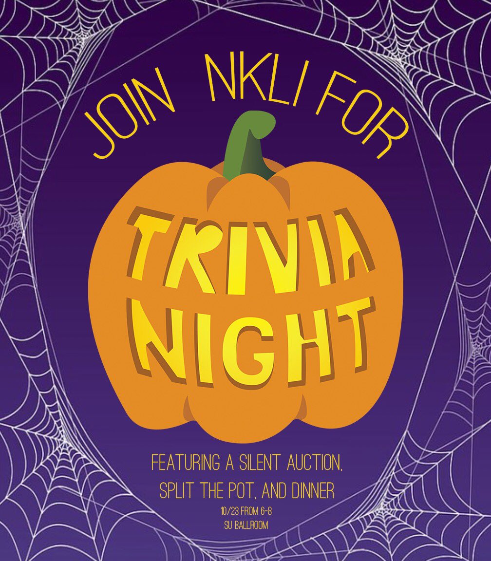 NKU_LM's tweet photo. Can’t believe #nkli Trivia Night is only 3 days way! https://t.co/7UWYr1cJ2x