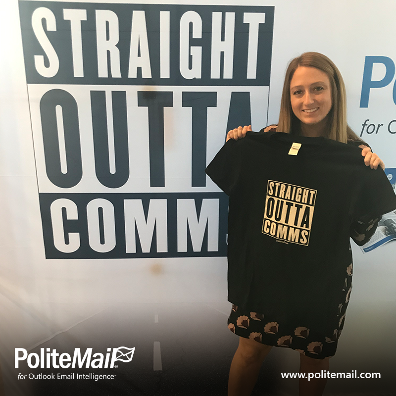 PoliteMail's tweet photo. If you’re at PRSA in San Diego, drop by and see PoliteMail, we are straight outta comms!

#PRSAICON #InternalComms #StraightOuttaComms https://t.co/sJ1lb22dET