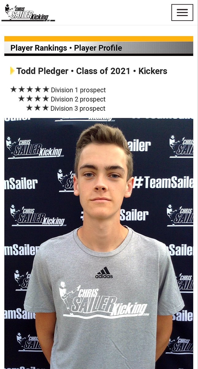 CoachDubb80's tweet photo. Congrats to @mics_football 2021 Kicker @ToddPledger for being ranked a 4 1/2 star kicker.. Standing at 6'8 he's one of the best kickers in the country.. @HawkMgmt @SWiltfong247 @RivalsFriedman @NCPreps @JoeLHughesII @Prettyzeta 

Profile Link- https://t.co/nQSGpdINds https://t.co/vM2WgAdiyx