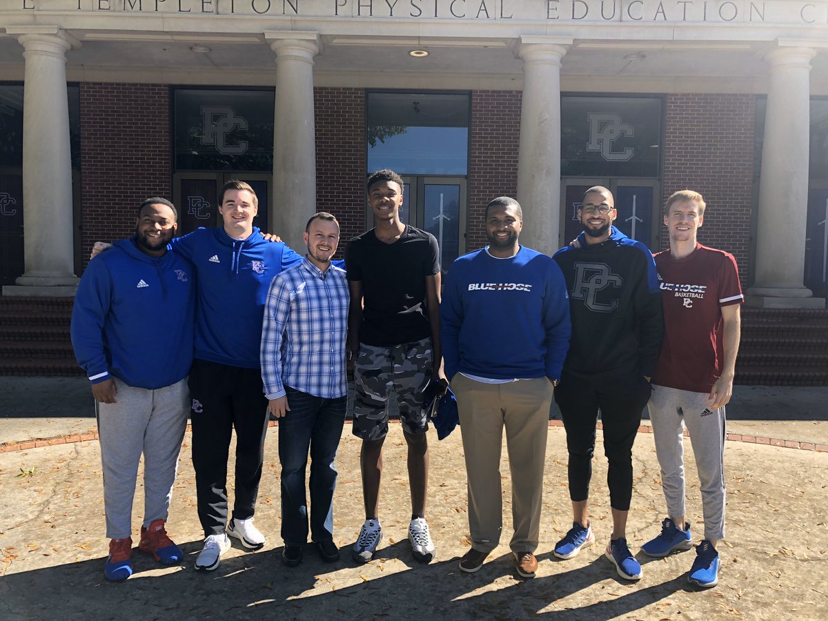 Great visit at Presbyterian this weekend for Kobe. Want to give a special thanks to <a href="/CoachQF24/">Quinton Ferrell</a> <a href="/CoachTreyMeyer/">Trey Meyer</a> and the whole PC coaching staff everything was 1st class, very excited for son to be apart of the PC family.