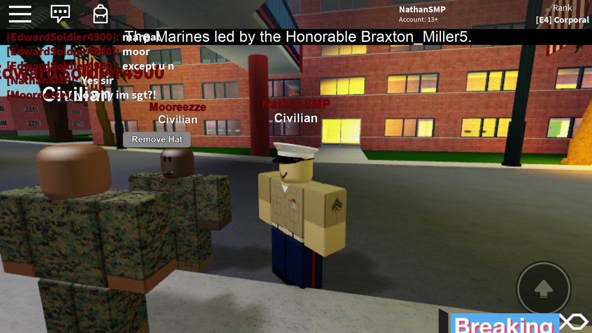 Danielfanbro750 On Twitter Roblox Usmc Me And The Marines Are