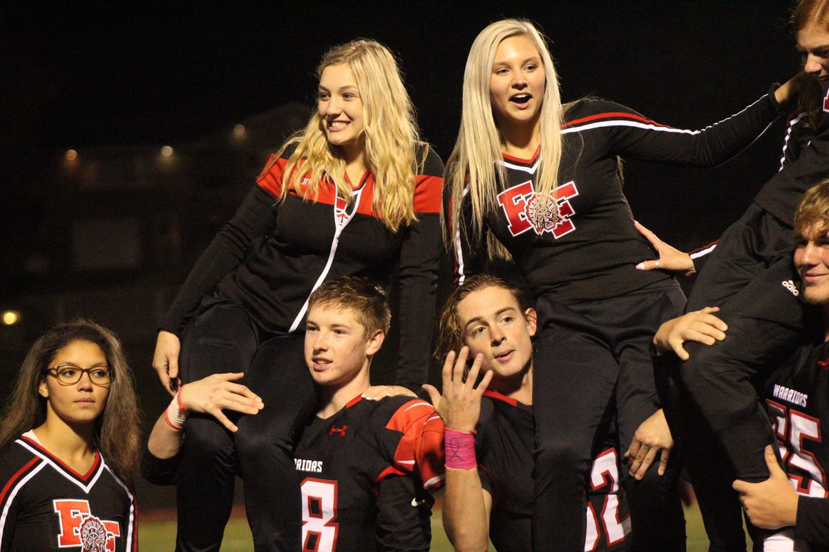 efhs_media's tweet image. SENIOR SPOTLIGHT: Congratulations to our very own staff member, Sam Large, on her senior night! We love you!