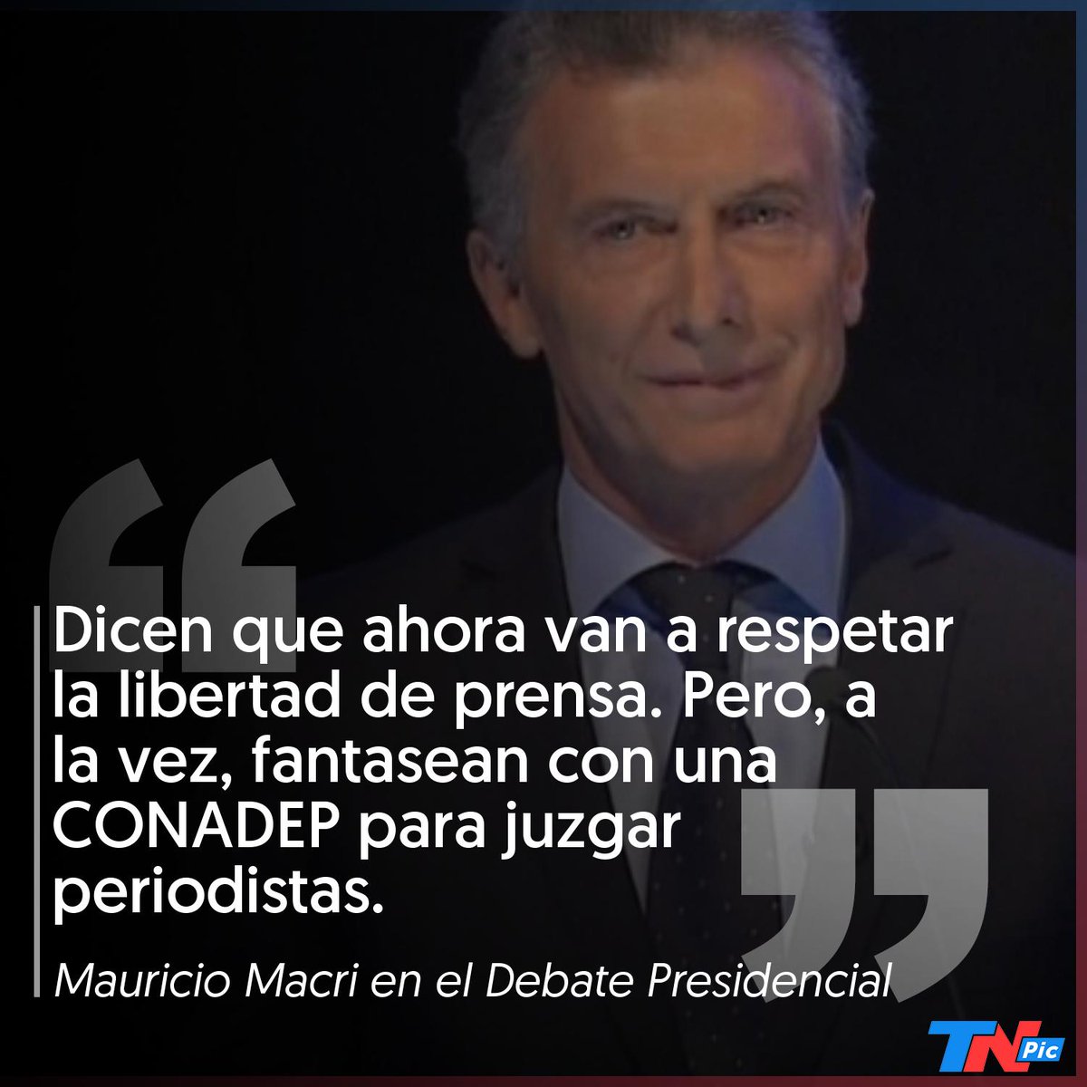 todonoticias's tweet photo. La libertad de prensa, eje de uno de los cruces más fuertes entre Alberto Fernández y Mauricio Macri en el Debate Presidencial. 

#DebaTN https://t.co/JOFnOHGQl2