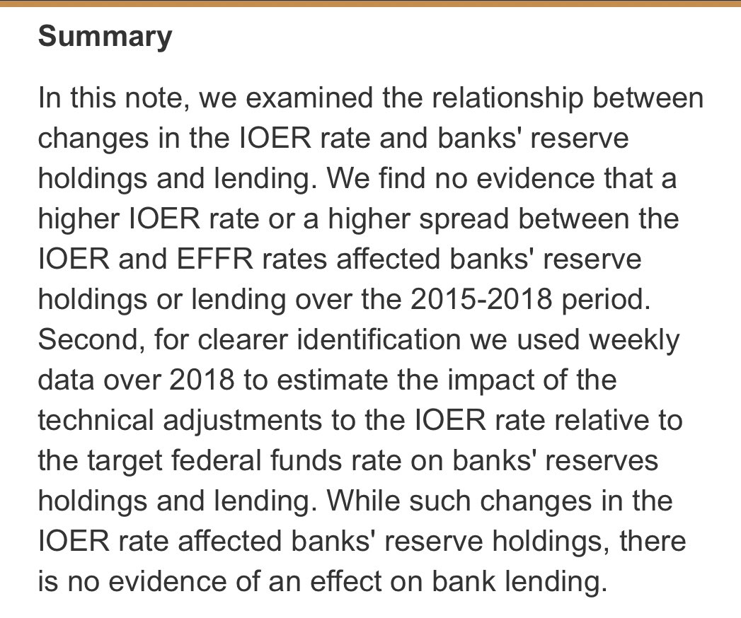 FEDS_Notes's tweet image. “Interest on Excess Reserves and U.S. Commercial Bank Lending”

by Marcelo Rezende, Judit Temesvary, and Rebecca Zarutskie federalreserve.gov/econres/notes/…