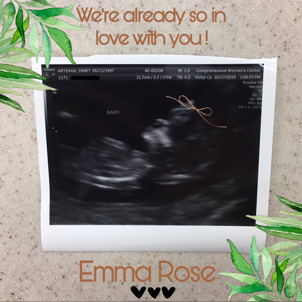 yanet_arteaga's tweet photo. Blessed to say our baby Emma Rose is healthy & cookin’ 💚 #anotherprincess #noitsnotourlastone #yeswewantmore #noitwasntamistake #growingourtribe https://t.co/Z6m68PvMhk