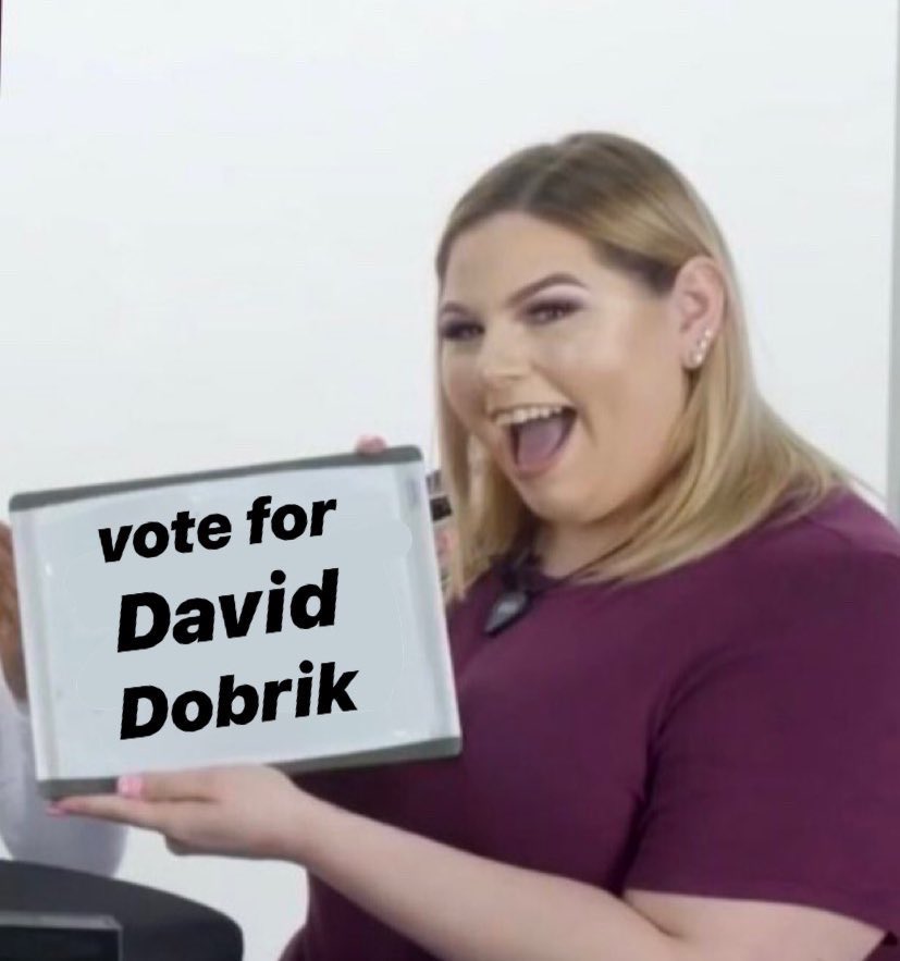 stickwithtxt's tweet photo. @DavidDobrik just telling the people what to do #davidforstreamys https://t.co/CibNNXz0XN