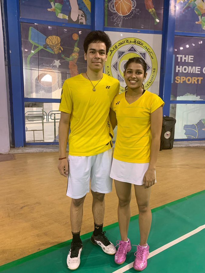 #KuhooGarg & #DhruvRawat win mixed doubles title at Egypt International 2019 in Cairo.