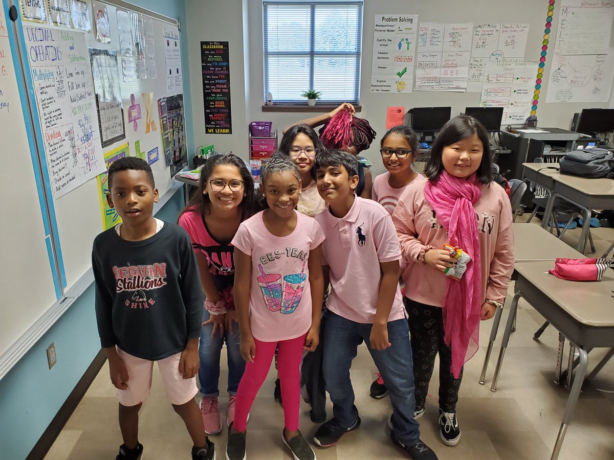 tashannon2's tweet photo. Seguin thinks PINK!!! Pink out Friday for Breast Cancer Awareness Month!!!!!
#ThinkPink2019
@JSES_Stallions @FortBendISD @FWesprincipal @AP_SYoung https://t.co/Y1nMGHhrUM