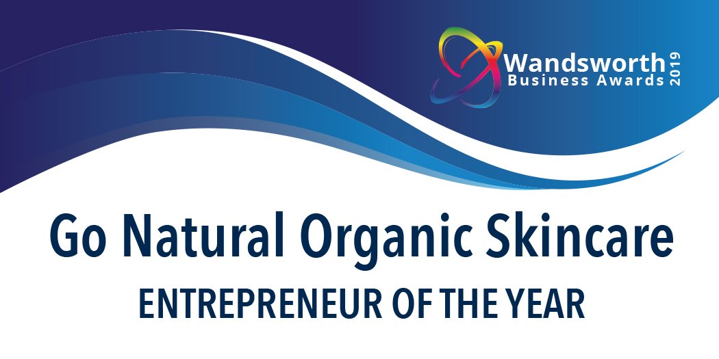 Congratulations to Go Natural Organic Skincare for winning the Entrepreneur of the Year category! #winner #wandsworth #award <a href="/WandsChamber/">Wandsworth Chamber</a> #entrepreneur #trophy
