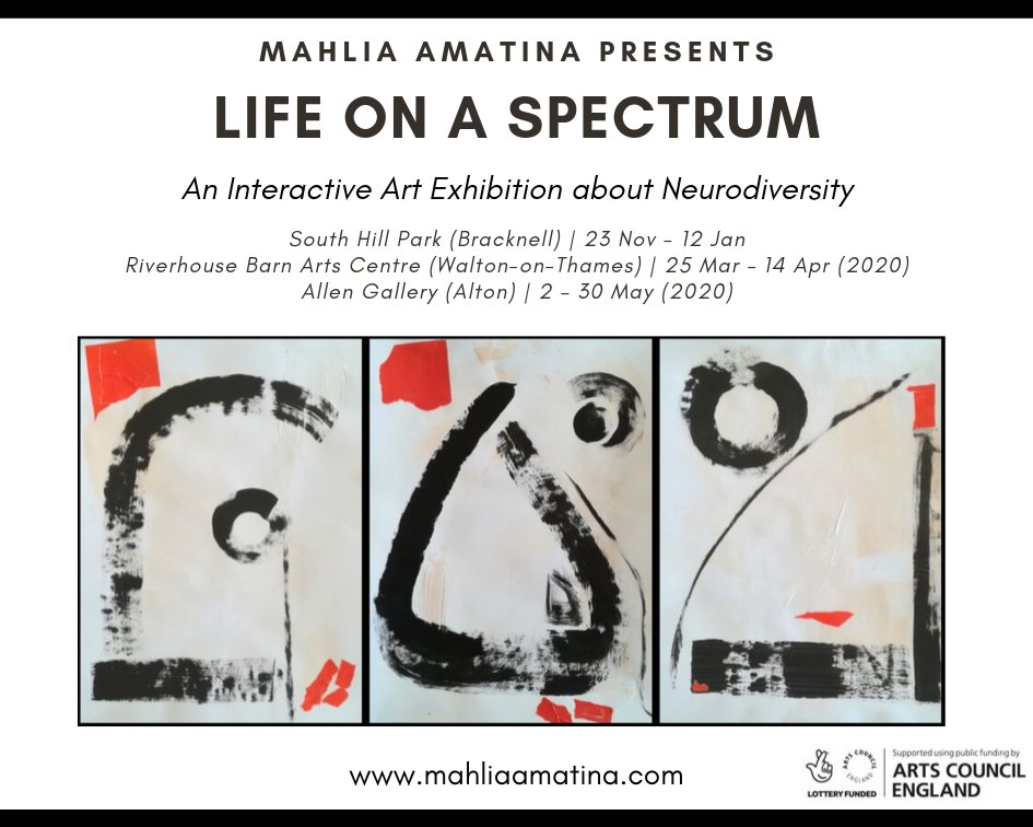 mahliaamatina's tweet image. Why not come and join me to celebrate the opening of ‘Life on a Spectrum’ at a special breakfast launch at Bracknell’s South Hill Park on Sat November 23rd, 10.30am-12pm? RSVP here: buff.ly/2MqjFbX #launchevent #LifeonaSpectrum #southhillpark #artexhibition @southhillpark