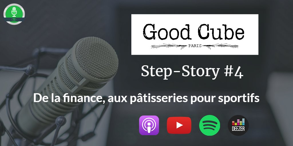 ToStepFR's tweet image. 🎙 Anne-Laure Barbier, fondatrice de Good Cube Paris, vous raconte comment elle est passée du monde de la finance, à l'entrepreneuriat, en créant son entreprise de pâtisseries pour sportifs, faisant alors de sa passion son métier.

anchor.fm/to-step/episod…

#podcast #tostep