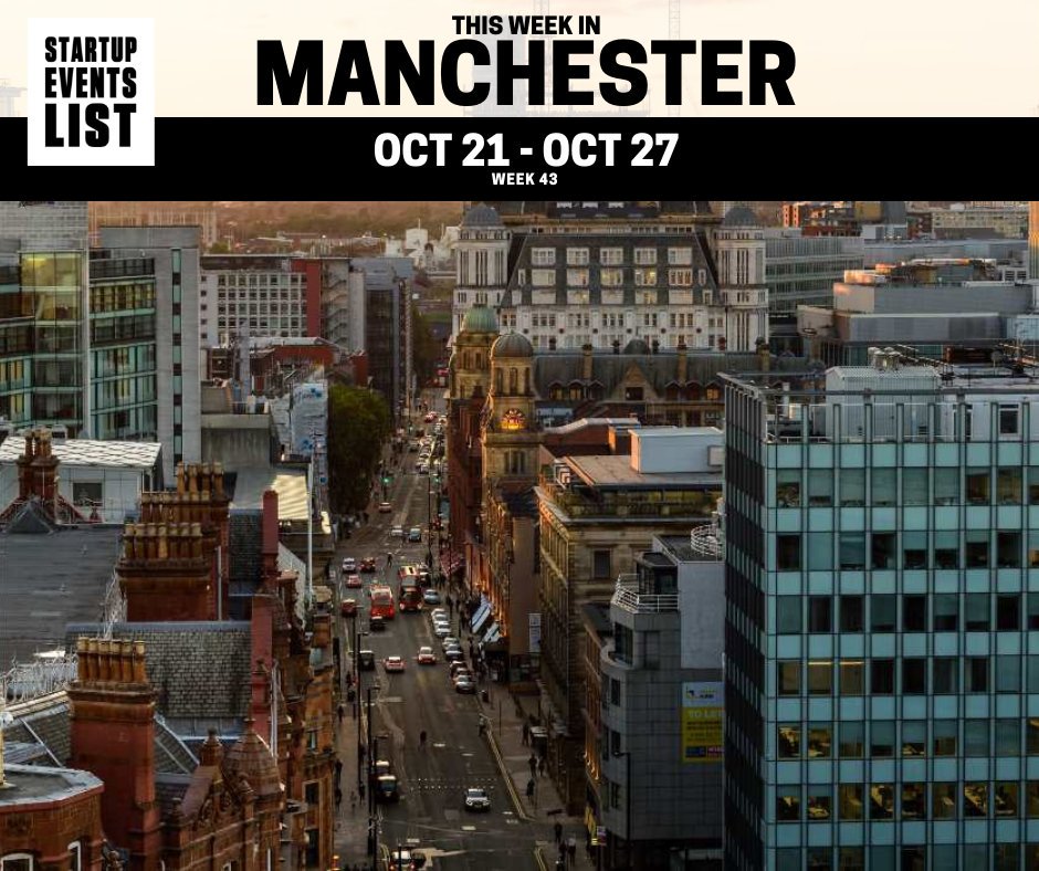 StartupEventMAN's tweet photo. This week, see 44 startup and tech events coming up in Manchester. https://t.co/fIwKfRQval

#Manchester #UK #startups #tech https://t.co/xUJlvOS9q1