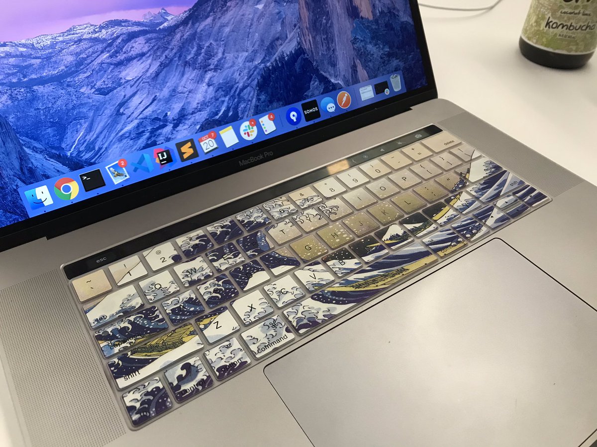 RachelWebDev's tweet image. I love my new keyboard cover! I spend at least 40 hours a week looking at this laptop so I might as well make it uniquely mine.