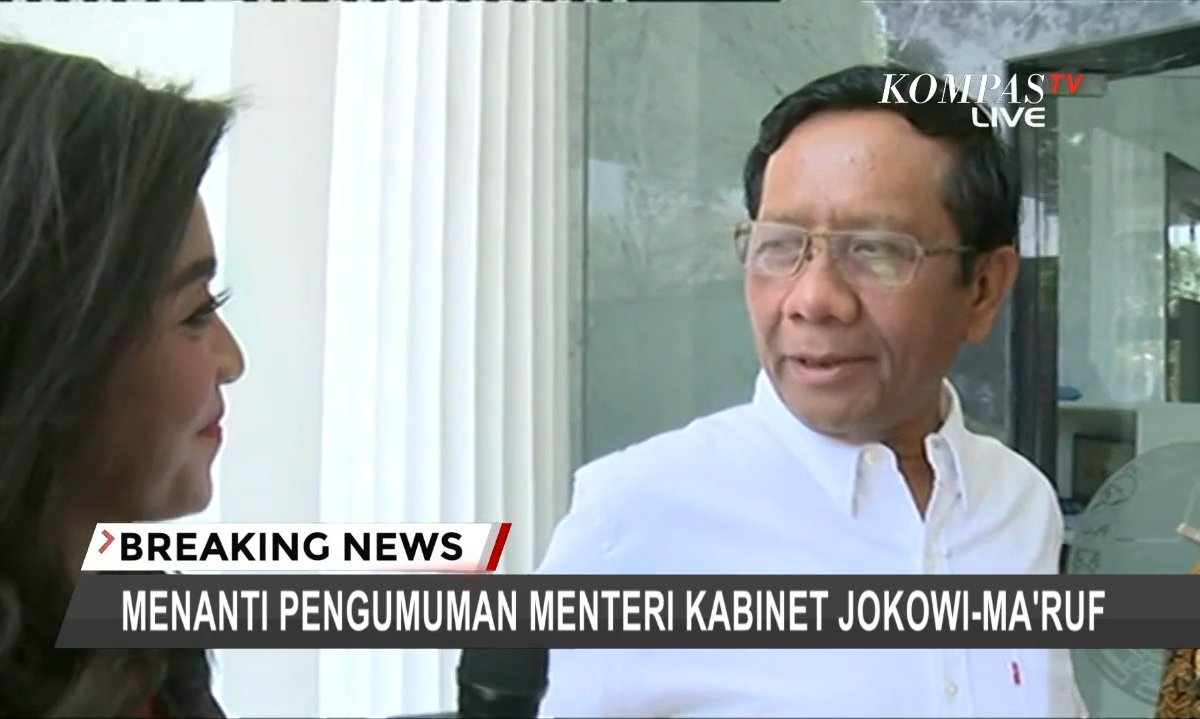 [VIDEO] TERBARU - Usai Temui Jokowi di Istana Negara, Mahfud MD Pastikan Dirinya Masuk Kabinet dlvr.it/RGcbQJ