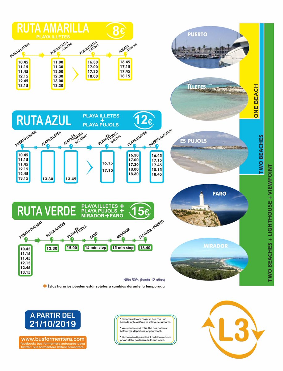 BusFormentera's tweet photo. Buenos días

Aquí tenéis los horarios vigentes a partir de hoy! https://t.co/deVsBSLXg1