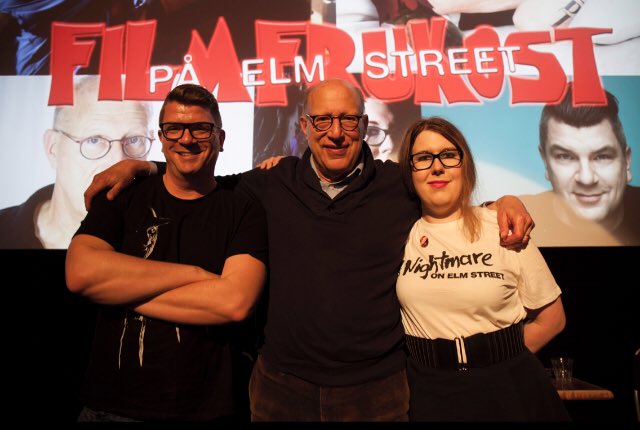 ActorPatton's tweet image. Jack Sholder taking his turn with #Screamqueendoc in Stockholm.