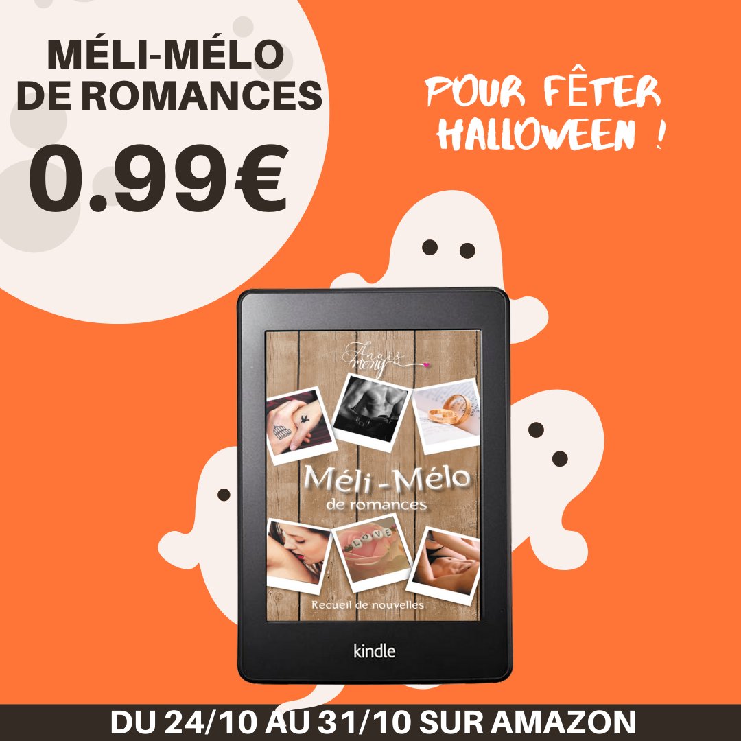 MonyAnas1's tweet image. #Halloween c'est bientôt et pour #fêter cela, je vous propose de découvrir Méli-mélo de romances à petit #prix pendant une #semaine ! 

0.99€ pour 9 #nouvelles c'est #démoniaque !😈

amazon.fr/dp/B07Y9ND8F5

#cadeau #offre #melimeloderomances #anaismony #amazon #lecture