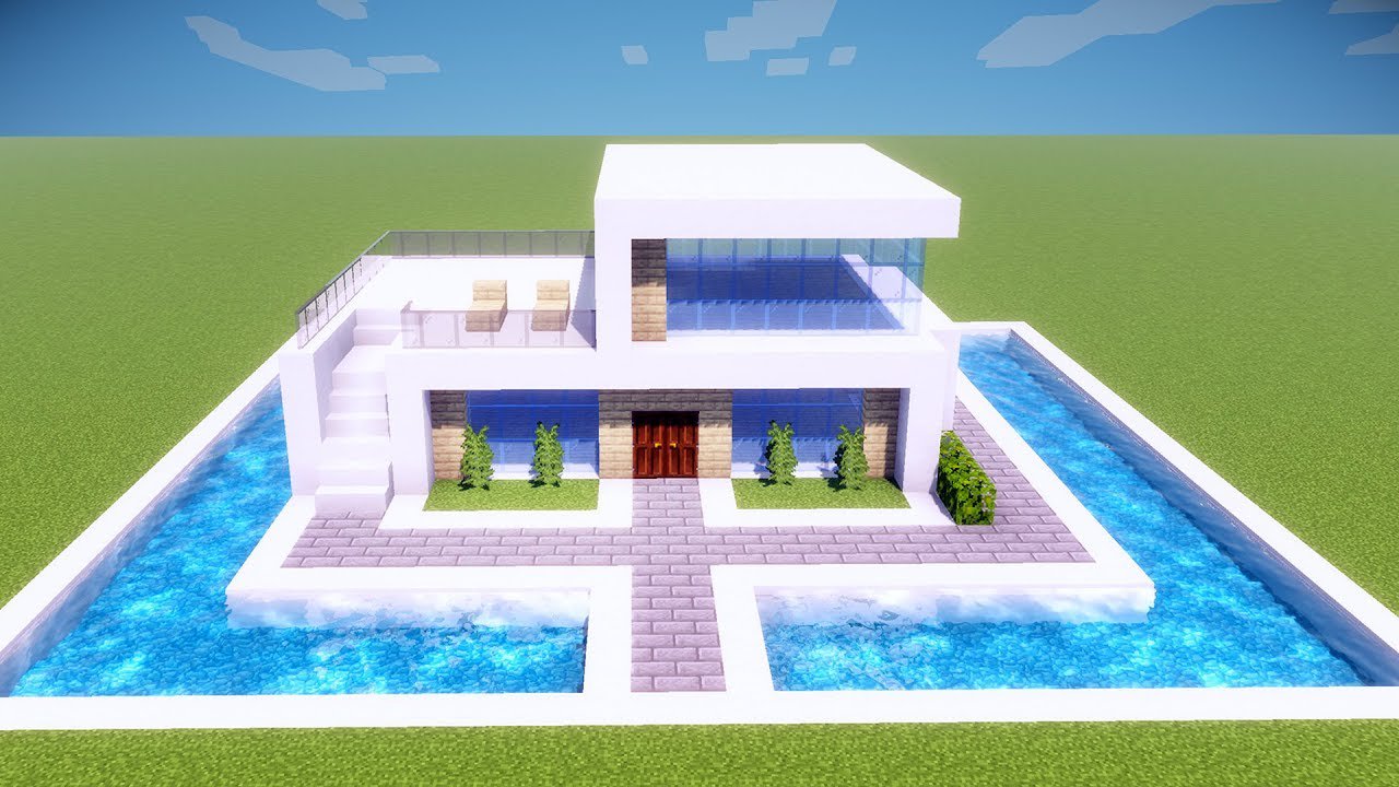 MANYACRAFT: Como fazer uma Casa Moderna no Minecraft 