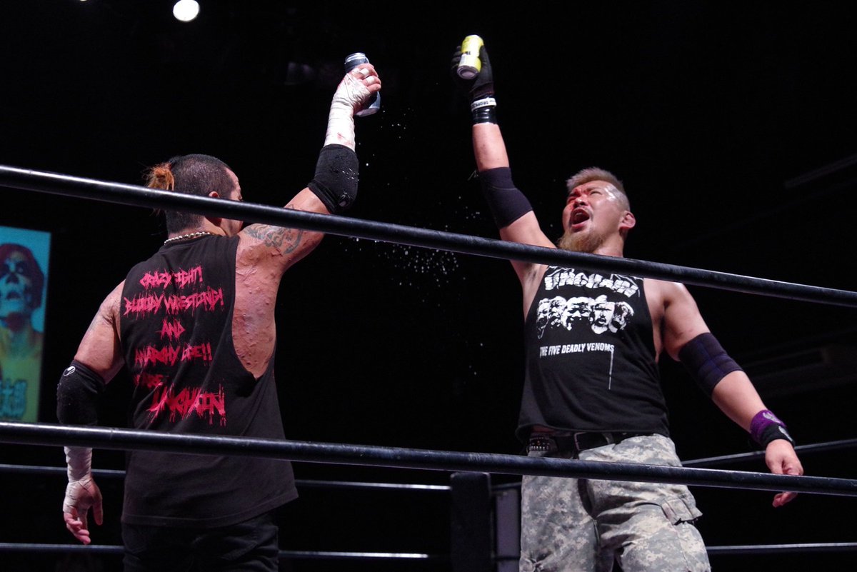 ナム 祝杯を上げるunchain ダブプロレス ナム 祝杯を上げるunchain ダブプロレス