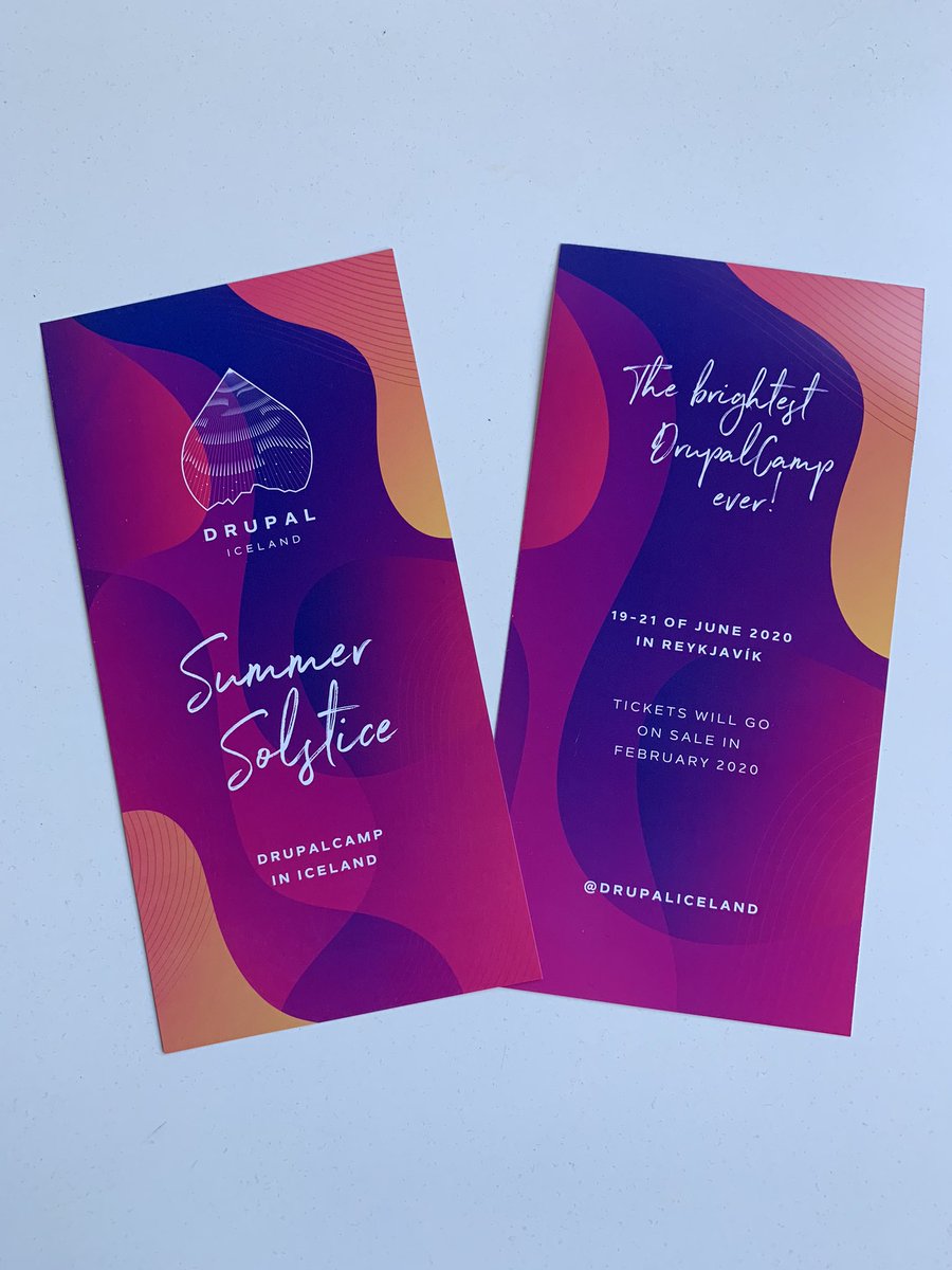 You heard it first here - the brightest #drupalcamp ever 🇮🇸🌋🌕 Fri: sessions/activities. Sat: sessions/activities. Sun: free time <a href="/DrupalIceland/">Drupal Iceland (unknown)</a> #drupaliceland #summersoltice