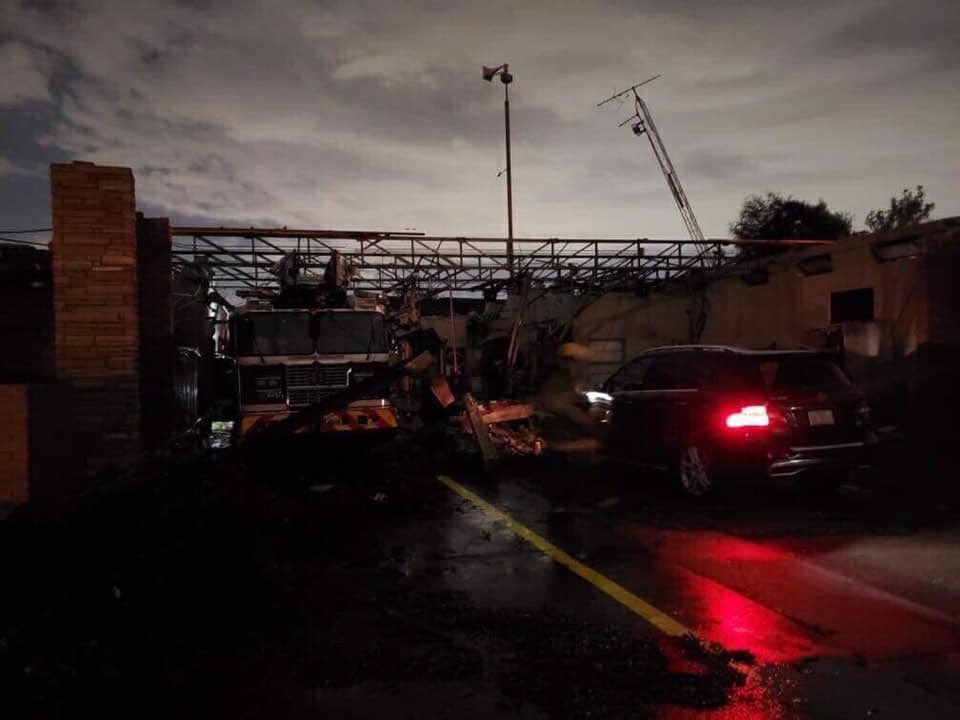 Madison Sawyer On Twitter Dallas Storm Damage This Is A Photo Of Dallas Fire Station 41 Which Has Significant Damage From Overnight Storms Photo From Scottibeckwith Cbsdfw Scottpadgettcbs Anneeliseparks Cbs11jeffrey Https T Co K4wyzltluc