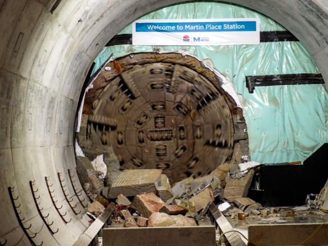 Tunnelling Journal (@tunnel_journal) on Twitter photo TBM Nancy breaks through on <a href="/SydneyMetro/">Sydney Metro</a>🇦🇺
Sydney Metro’s new 15.5km of twin railway #tunnels between Chatswood & Marrickville are now 70% complete as tunnelling reaches the heart of the city deep under Martin Place!👷♂️🚗🚐
Read the full story here: bit.ly/2W3fIgC TBM Nancy breaks through on <a href="/SydneyMetro/">Sydney Metro</a>🇦🇺
Sydney Metro’s new 15.5km of twin railway #tunnels between Chatswood & Marrickville are now 70% complete as tunnelling reaches the heart of the city deep under Martin Place!👷♂️🚗🚐
Read the full story here: bit.ly/2W3fIgC