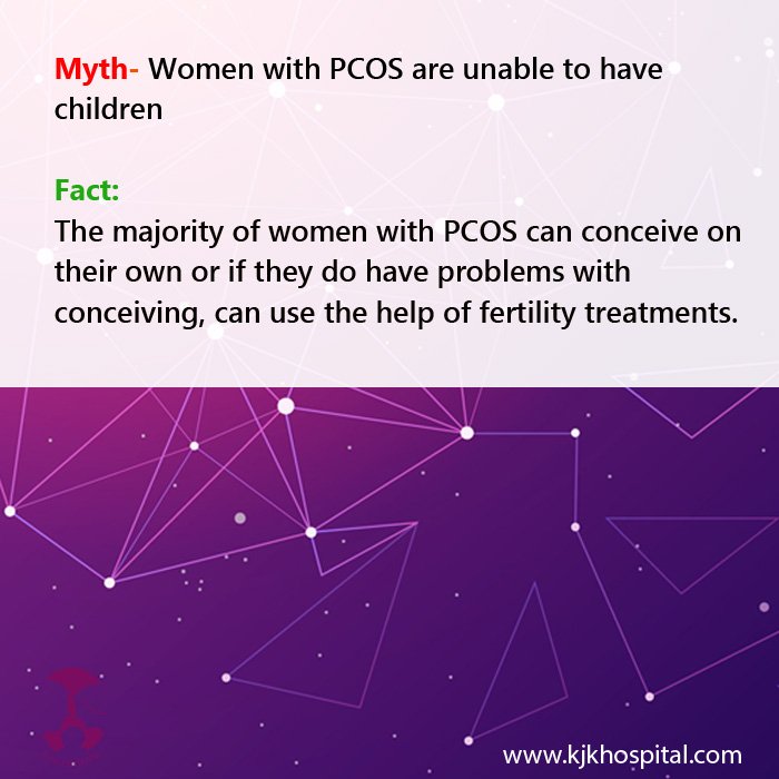 kjkhospitaltvm's tweet image. For enquiries and online appointments, send a message to KJKHospital.com/contact
#PolyCysticOvarySyndrome
#PCOS
#PCOSAndInfertility
#MythsAboutPCOS