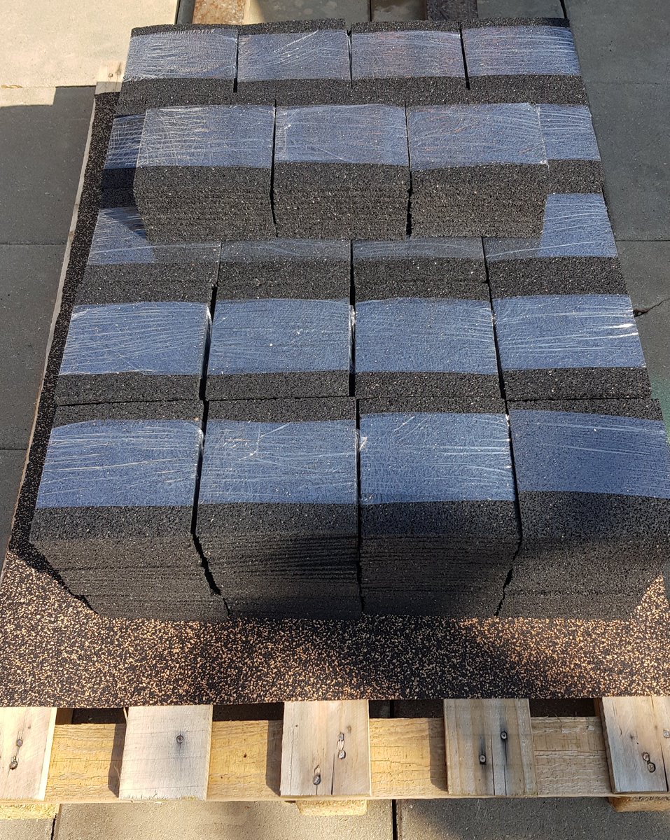 Gummigranulat-Pads, Bautenschutzmatten-Pads, Auflagepads, Terrassen-Pads als Schalldämmung und Höhenausgleich im Stahlbau und Holzbau: bit.ly/31yVXyy