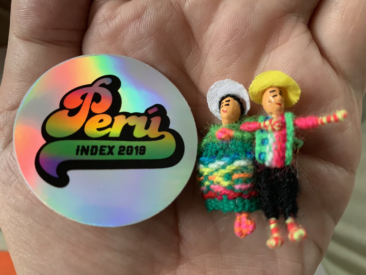 KosukeGoto2013's tweet photo. 🇵🇪ペルーのINDEX2019デリゲーションのナショナルリーダー(NL)からいただきました。人形のペア、可愛い。ペルーはSWY32の参加国でもあります^_^
#INDEX2019
#SWY32 https://t.co/4xfqLXPx7l