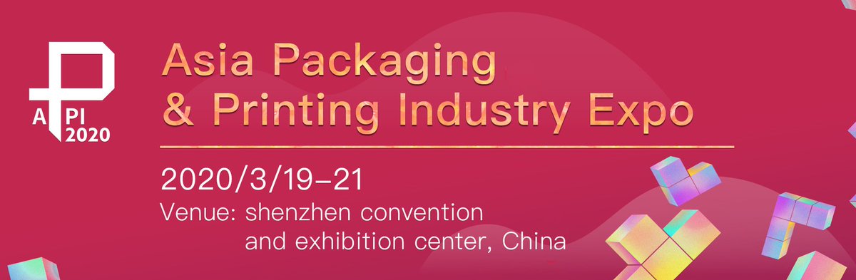 Asia Packaging&amp;Printing Industry Expo 2020
Date: March 19th-21st, 2020
Venue: Shenzhen Convention &amp; Exhibition Center
Website: packprintingfair.com/index.php?lang…
Address: Fuhua 3rd Road, Futian District, Shenzhen City, China