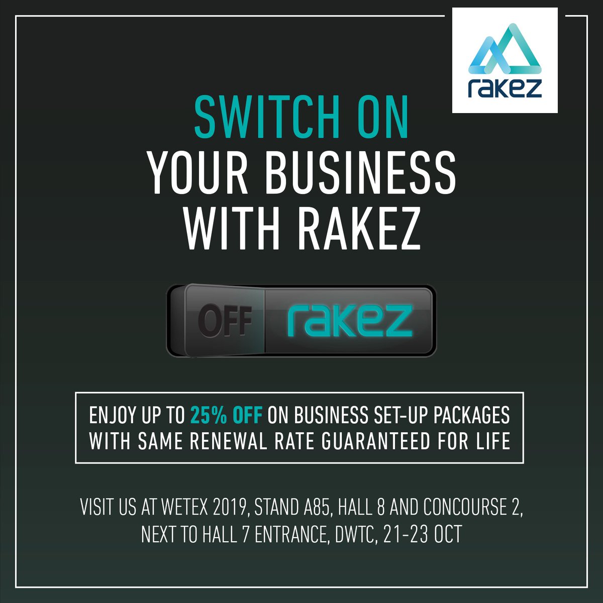 myrakez's tweet photo. Donโt forget to pass by our Stand (A85, Hall 8) at WETEX today, and benefit from our lifetime #offer, where you get up to 25% off on #business set-up packages with same renewal rate guaranteed for life! #Dubai #UAE #Sustainable #Conservaion https://t.co/zUeM6RPULk