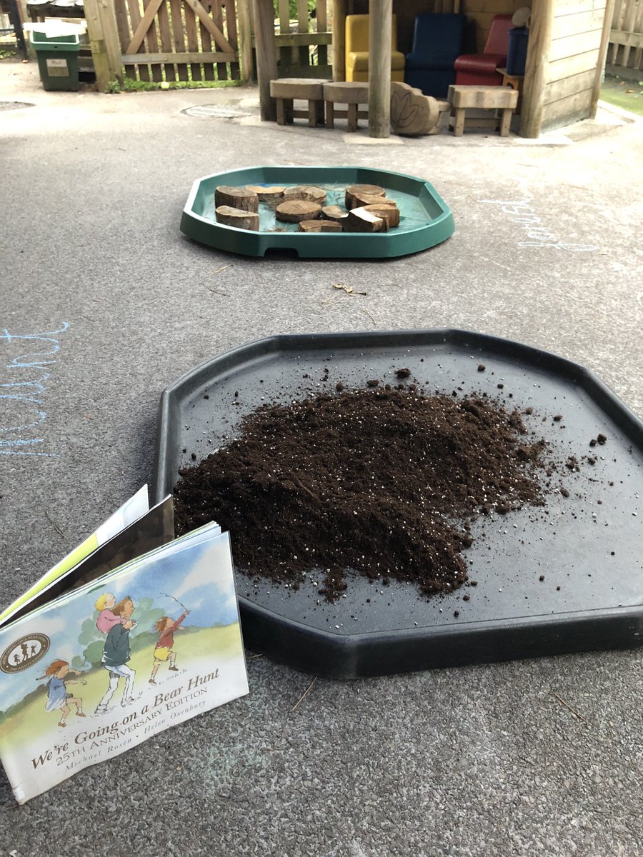 NBethanw's tweet photo. A river, a forest and some squelchy mud. Nursery are going on a bear hunt outside in our garden today! @parsonstreet @NJoFrick1 https://t.co/cGaSrbiAuI