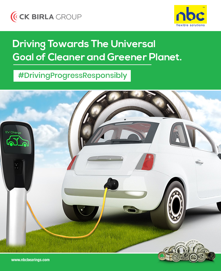 Driving towards EV progress with the Universal goal for a greener environment. 

#Innovations #EcoFriendlyInnovations #CleanEnvironment #GreenEnvironment #EVProgress #Bearings #EVBearings #SensorBearings #BS6 #NBCBearings #CKBirlaGroup #GPTW #DrivingProgressResponsibly