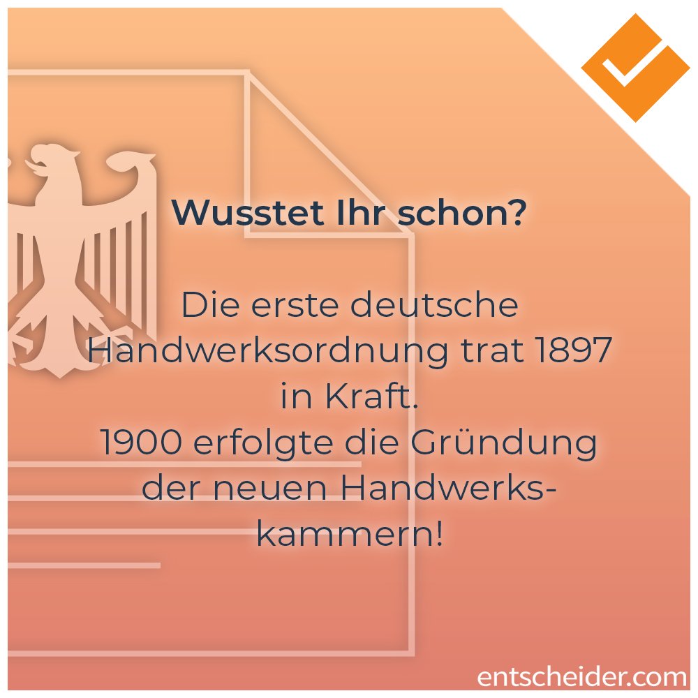 Eine #Handwerkskammer ist eine Selbstverwaltungseinrichtung des gesamten Handwerks🏗 in einem Kammerbezirk. #Ziele dieser Handwerkskammern sind beispielsweise: die #Interessen des Handwerks zu fördern &amp; das Regeln der #Berufsausbildung👨🔧