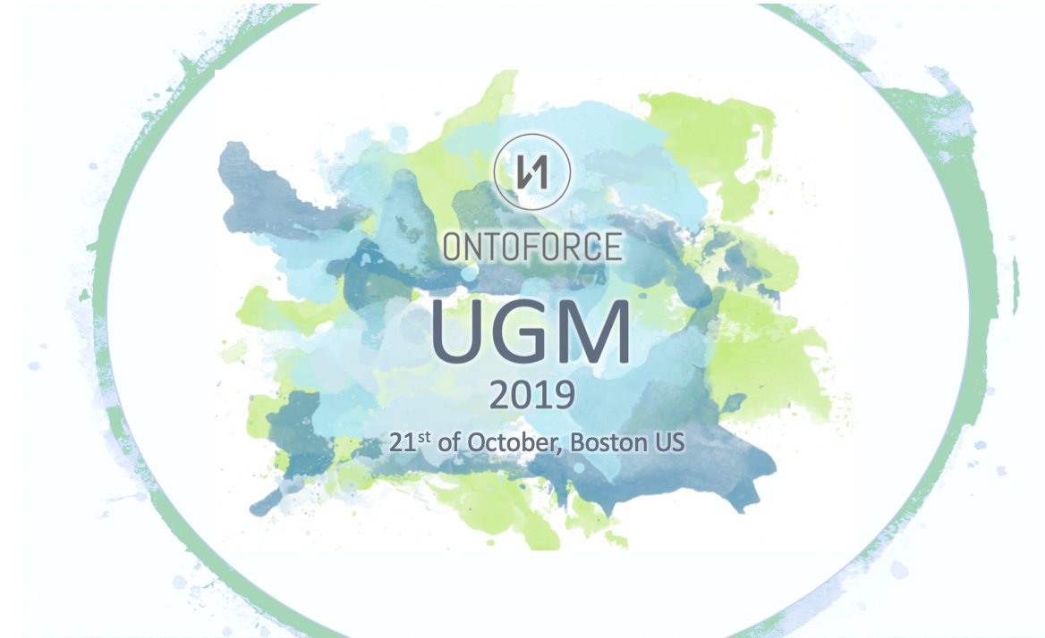 Today, <a href="/ONTOFORCE/">ONTOFORCE</a> organizes its annual UGM. We are proud to have our clients and partners on stage explaining use cases and results by using our linked data platform #DISQOVER. Our team is looking forward to connecting with the audience and show them ‘what’s next’! #OFO_UGM19