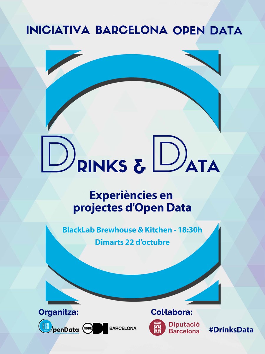 iopendatabcn's tweet photo. 🎉 Vine a debatre amb @JoaquimDorda i @pepbudi sobre projectes d'obertura de dades al @BlackLabBCN https://t.co/5PGg7NKYQG https://t.co/tjGpPJpYF7