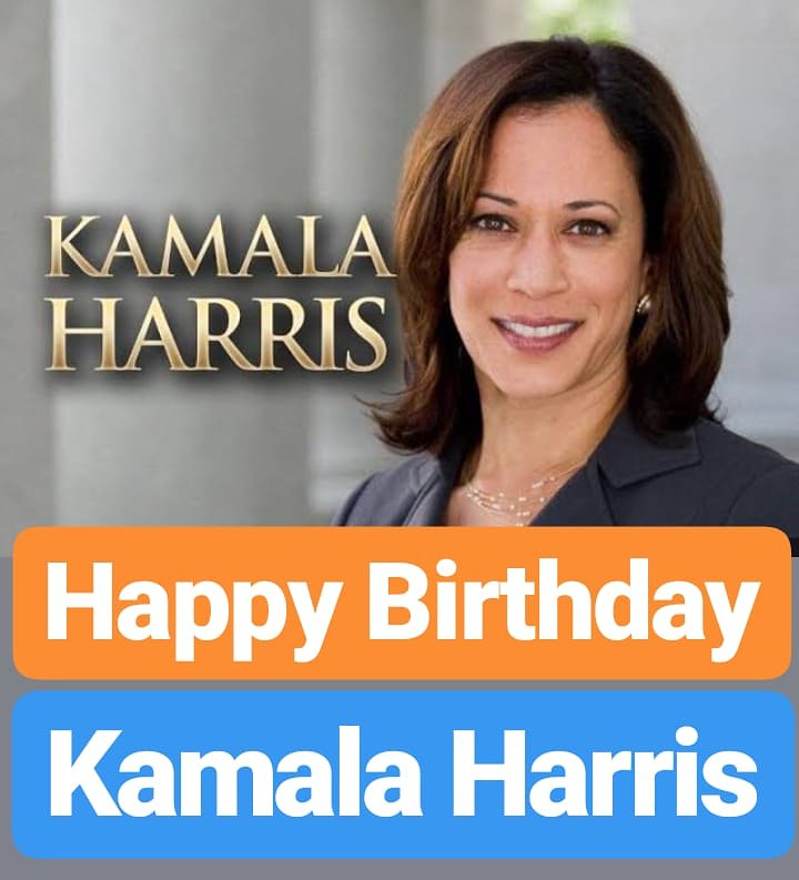 Happy Birthday 
Kamala Harris 