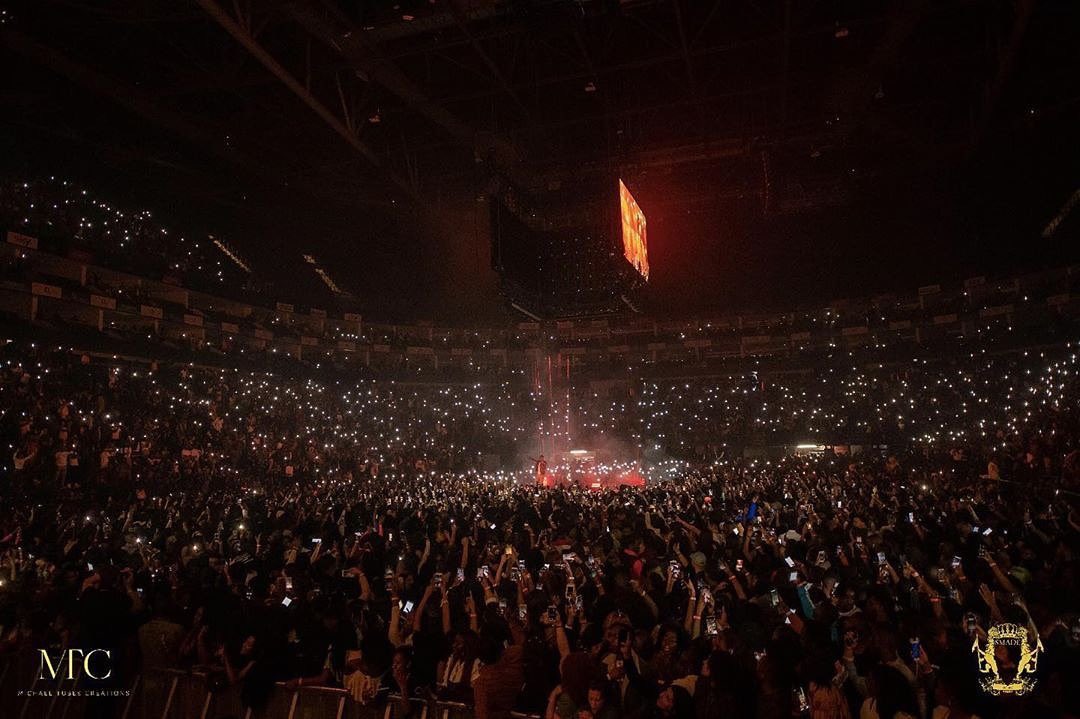 wizkidayo's tweet photo. Still in awe! Sleepless nights to get this right! ❤️ thank God! #Starboyfest!!  We taking this all over the world!! 😈😈 we coming ❤️❤️❤️ https://t.co/h3g2dVa5v1