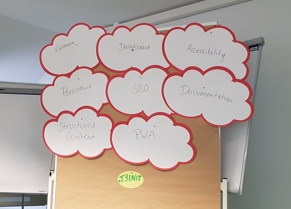 PetraCyber's tweet photo. Our Initiatives during the #TYPO3 Initiative Week in #Festenburg #T3INIT #T3INIT19 https://t.co/SgvsG8wXyM