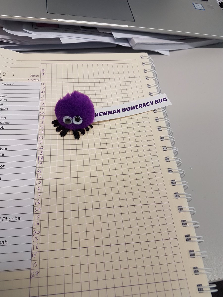 MrBorgFenech's tweet photo. Received my #NewmanNumarcyBug while jotting down data! #appropriate @newmanmaths https://t.co/atIRLsxl6B