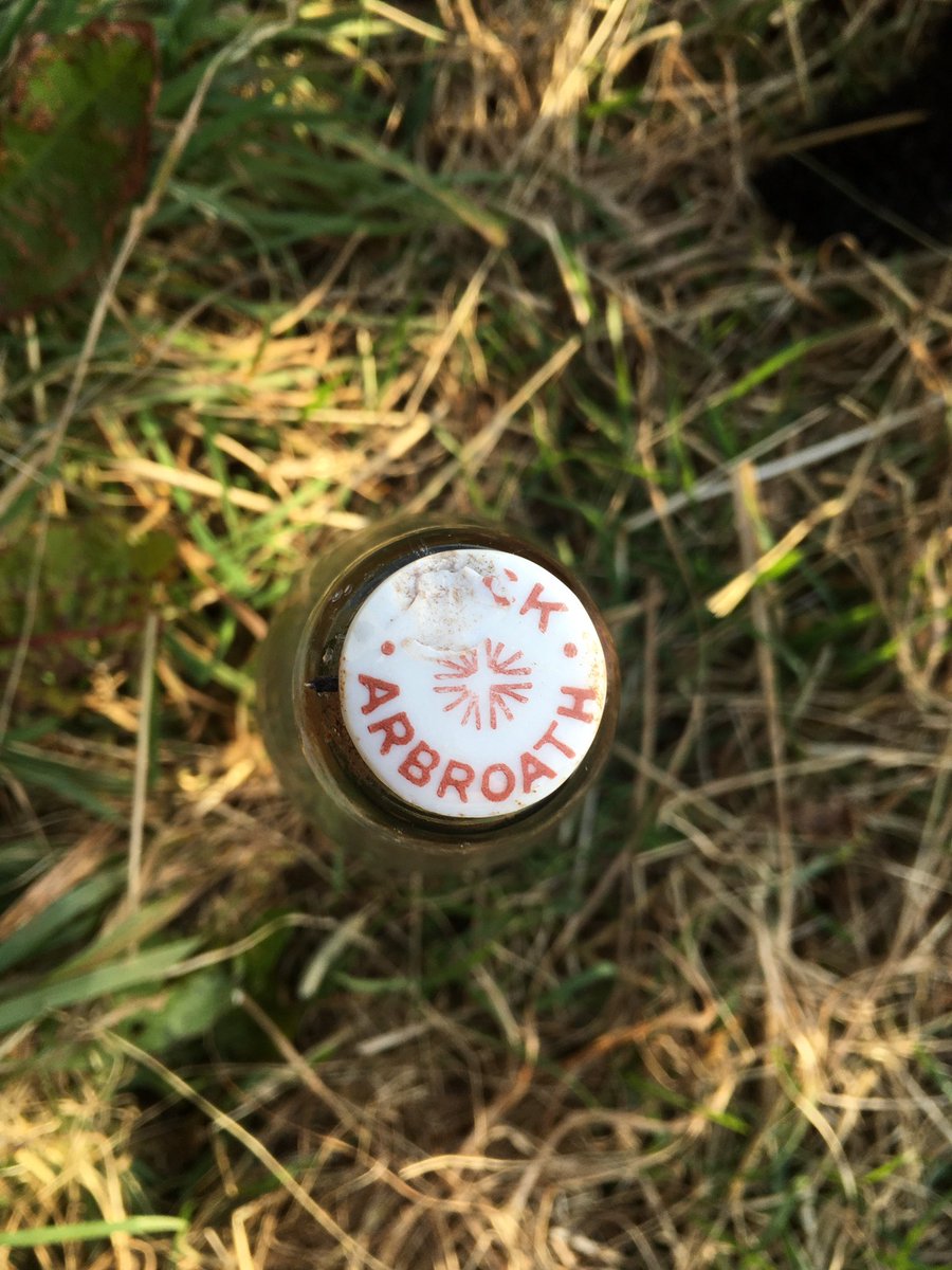 LunanBayFarm's tweet photo. You can add “Treasure Hunters” to our goats’ CVs. They discovered this vintage mineral water bottle made by #JamesJack Drinks Company in #Arbroath from 1926 at their coastal paddocks at #LunanBay whilst making their chillout alcoves #foraging #treasurehunters #boergoats https://t.co/yVglcqmVKQ
