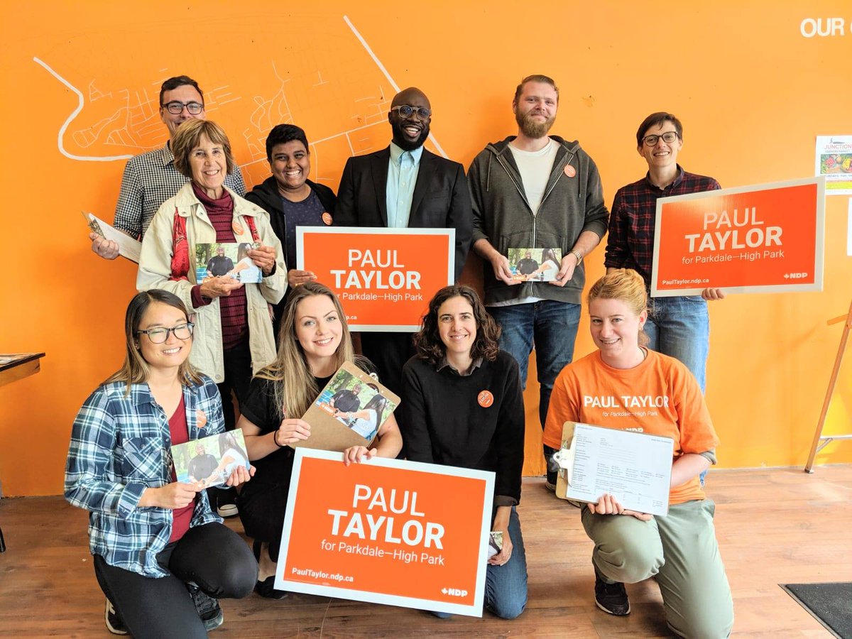 PaulTaylorTO's tweet image. Thank you all for your support! It's been a wild ride. Together, we've knocked on thousands of doors, put in early mornings + late nights, attended debates and rallies, and your love and courage has kept me going. Now let's do this! #ParkHP #PT4MP #NDP #UpRiSingh #cdnpoli #elxn43